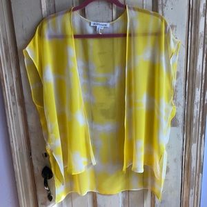 Bcbgeneration yellow silk top or vest